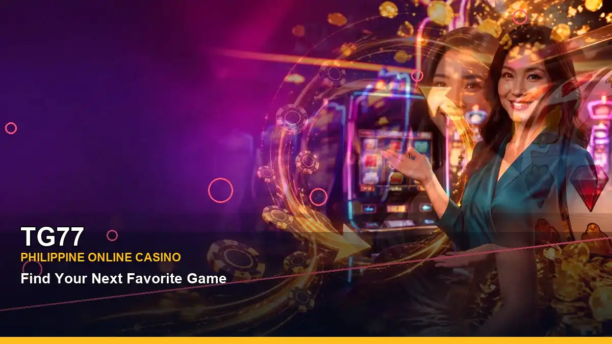 TG77 fruit-themed slots guide image for Philippine users checking casino access, account help, and safer play information